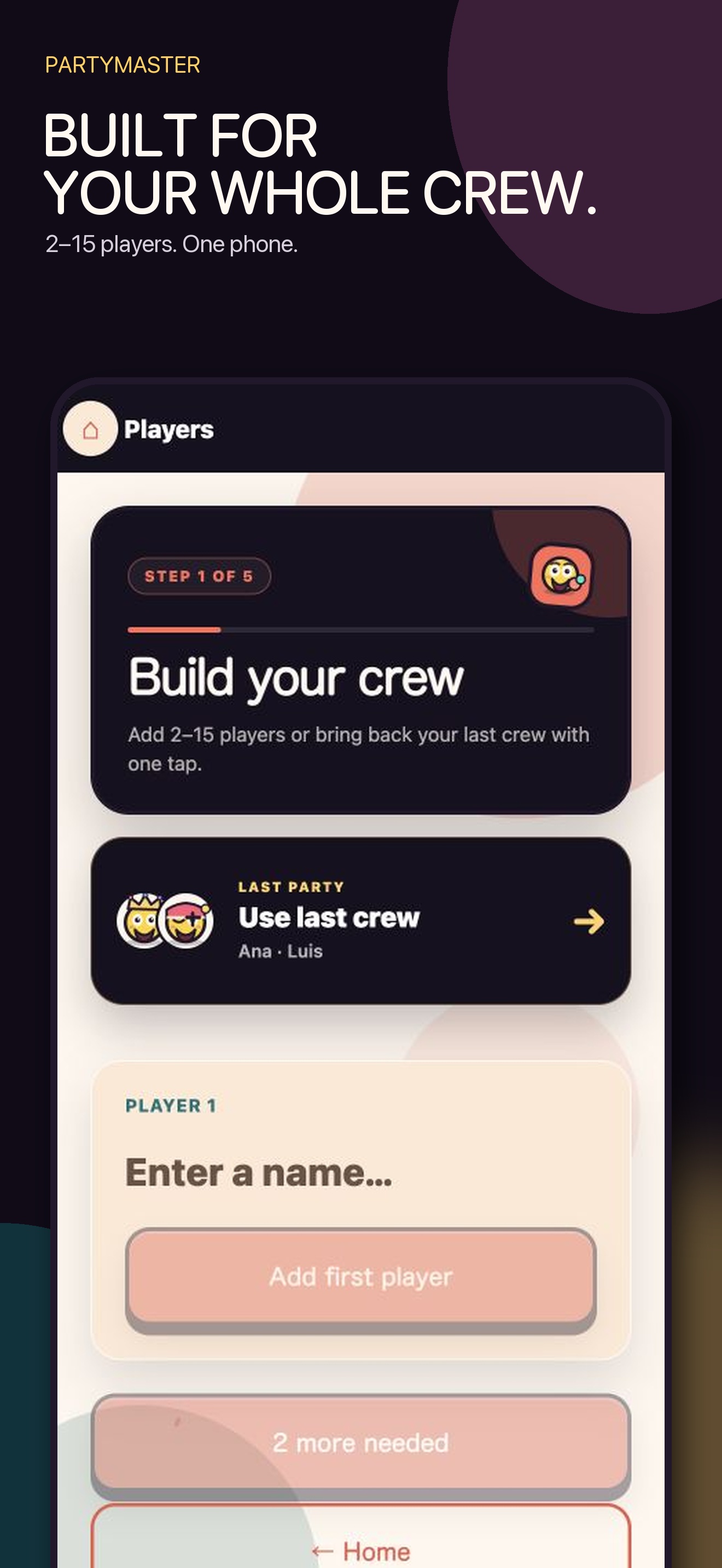 Add your crew